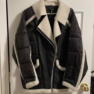 Aqua Mixed Media Jacket